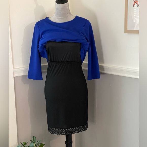 🔵5 For $15🔵 Chico’s Cobalt Blue So Slimming Dress - Picture 5 of 9